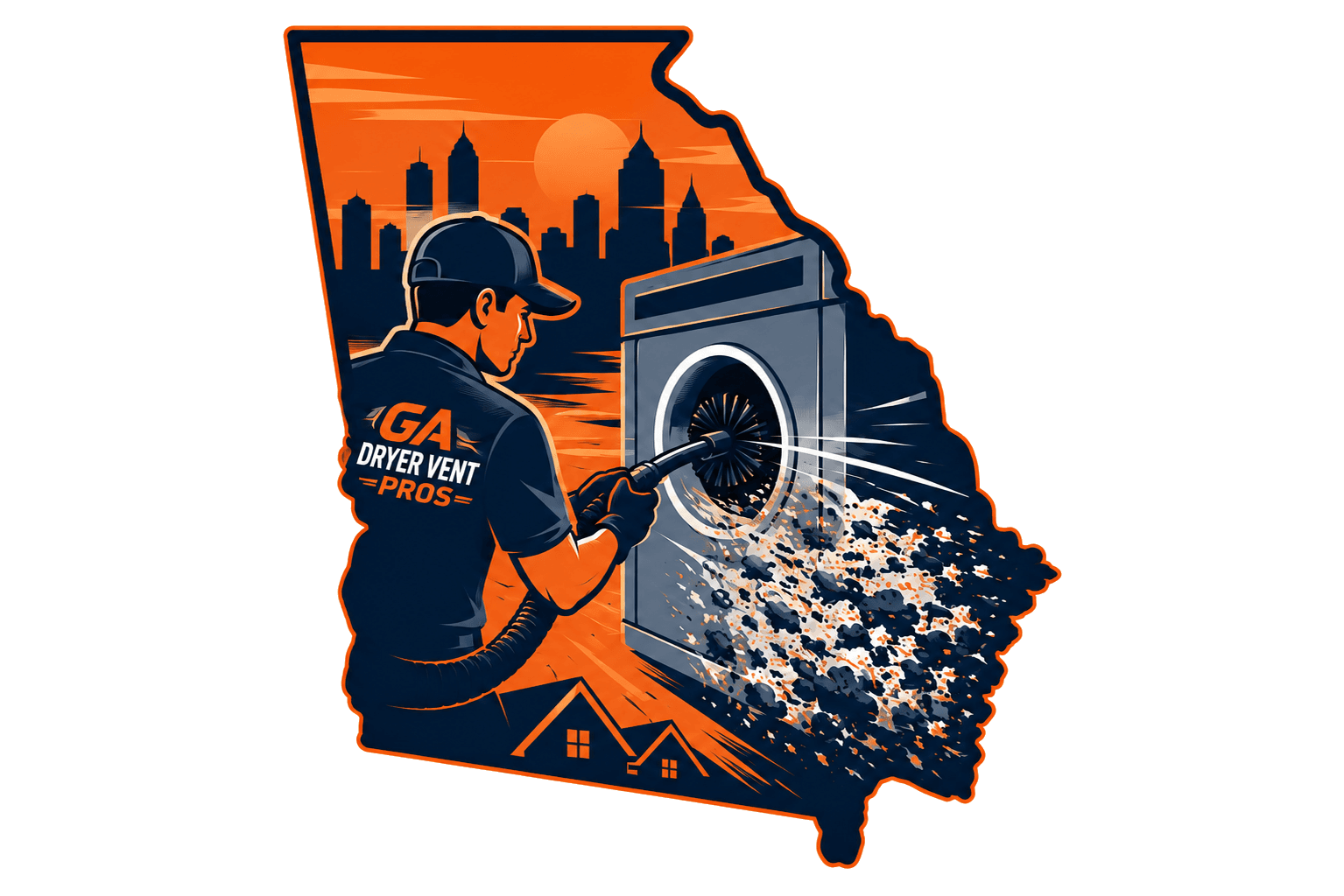Georgia Dryer Vent Pros service provider illustration